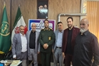 معارفه فرمانده جدید پایگاه بسیج شهدای جهاد کشاورزی شهرستان فردیس