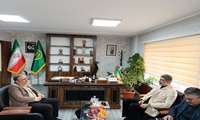 دیداردکتر بازدار رئیس سازمان جهاد کشاورزی البرز بامعاون اجتماعی وپیشگیری از وقوع جرم دادگستری استان البرز سه شنبه مورخ 1403/9/6