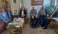 دیدار رئیس سازمان جهادکشاورزی البرز، با جانباز گرانقدر حسن صالحی 