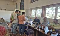 برپایی میز خدمت به مناسبت هفته جهاد کشاورزی در مصلای شهرستان چهارباغ