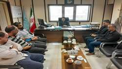دیدار مدیر جهاد کشاورزی و همکاران با رئیس دادگستری و دادستان شهرستان اشتهارد به مناسبت هفته قوه قضائیه