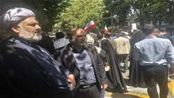 حضور رئیس سازمان جهادکشاورزی البرز به همراه نماینده ولی فقیه در سازمان درراهپیمایی جمعه خشم و نصر 1404/3/30