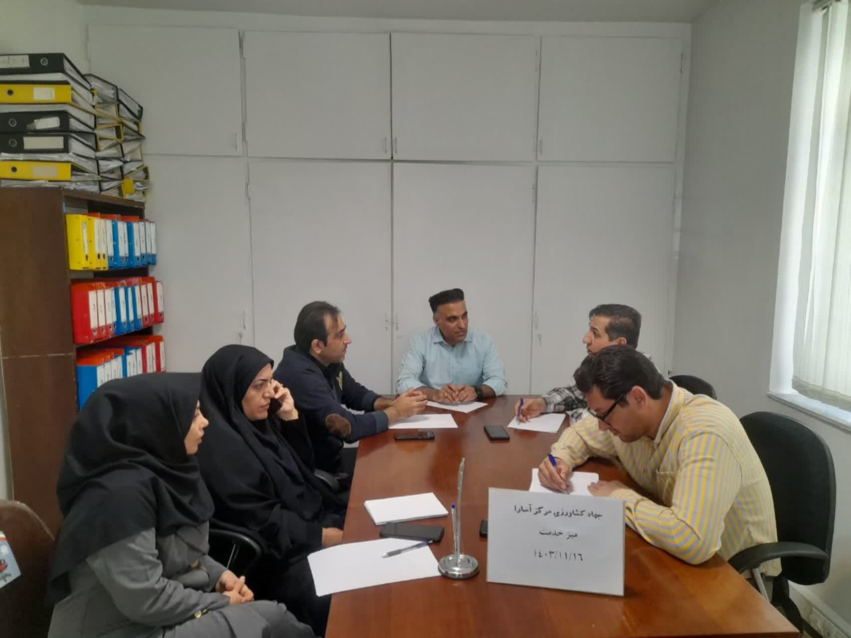 برگزاری میزخدمت درمحل جهادکشاورزی آسارا